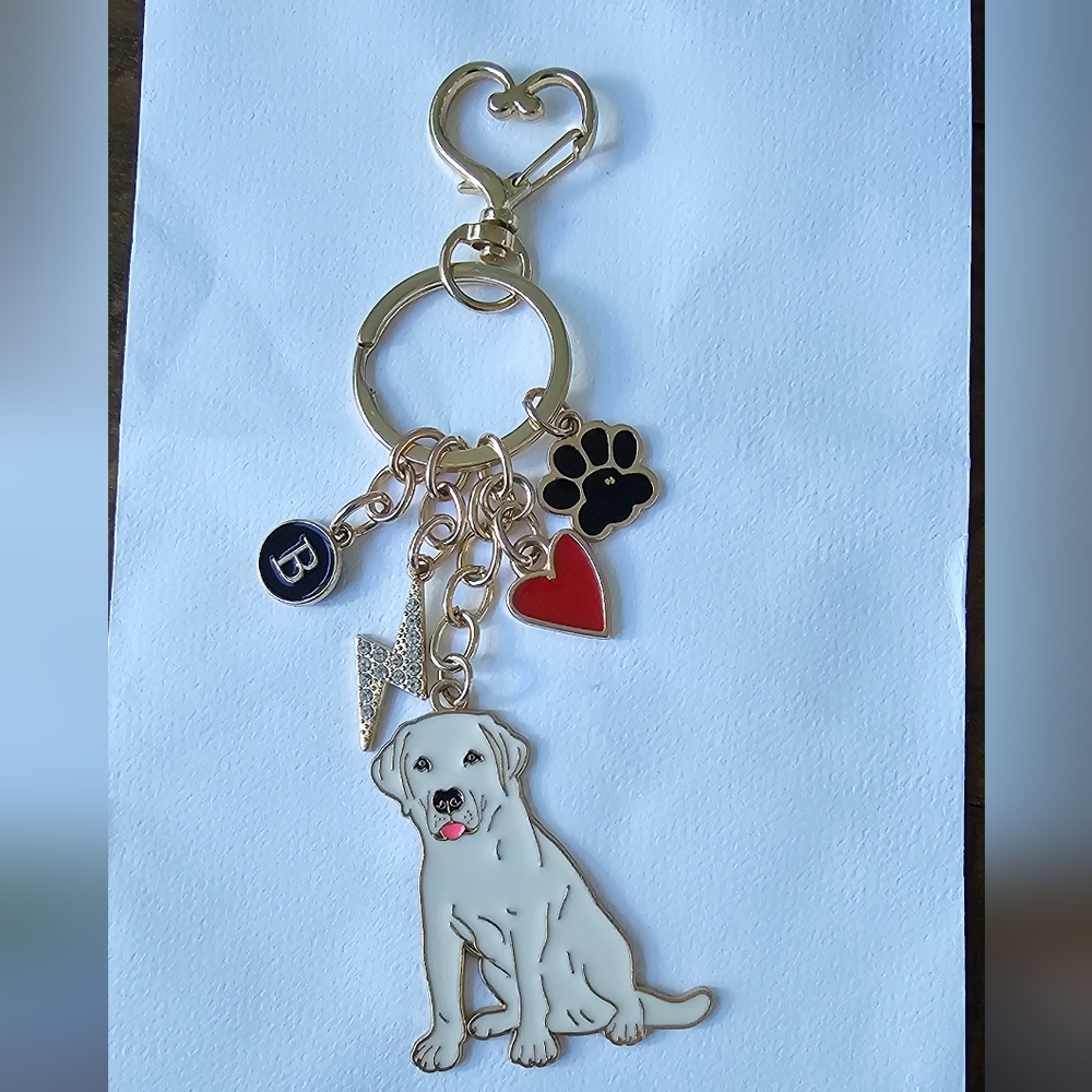 NEW! 2D Acrylic Samoyed with Rose🌹🎀 Keychain/Bag 👜🎒 Charm ~ 🐕🐾 - Picture 9 of 14